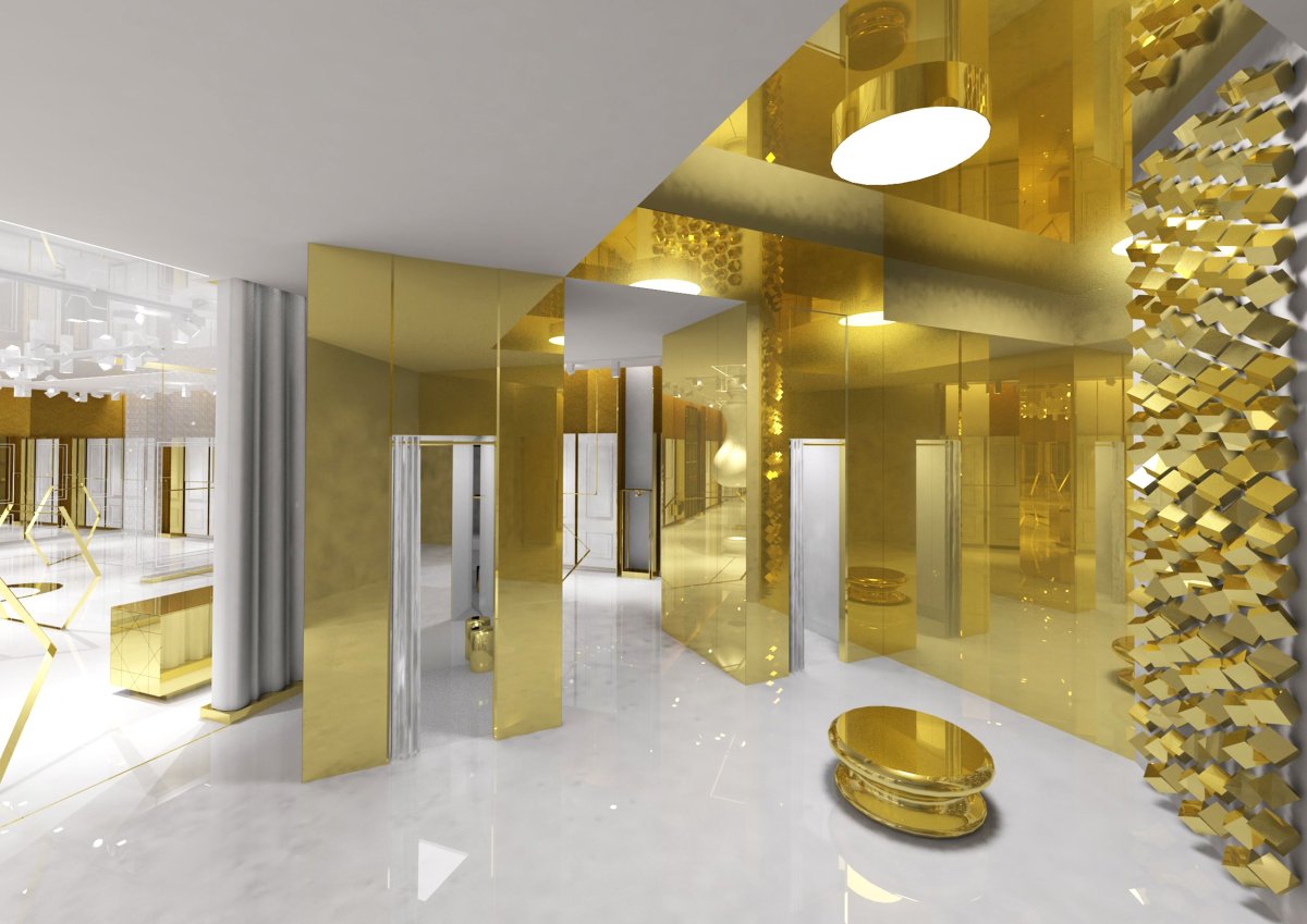 Золото в современном интерьере
