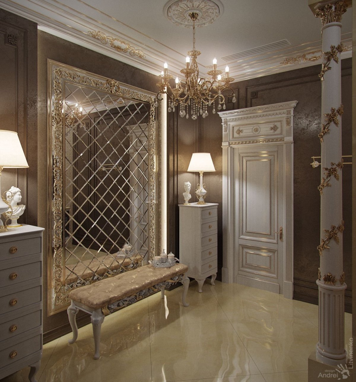 Прихожая в классическом стиле