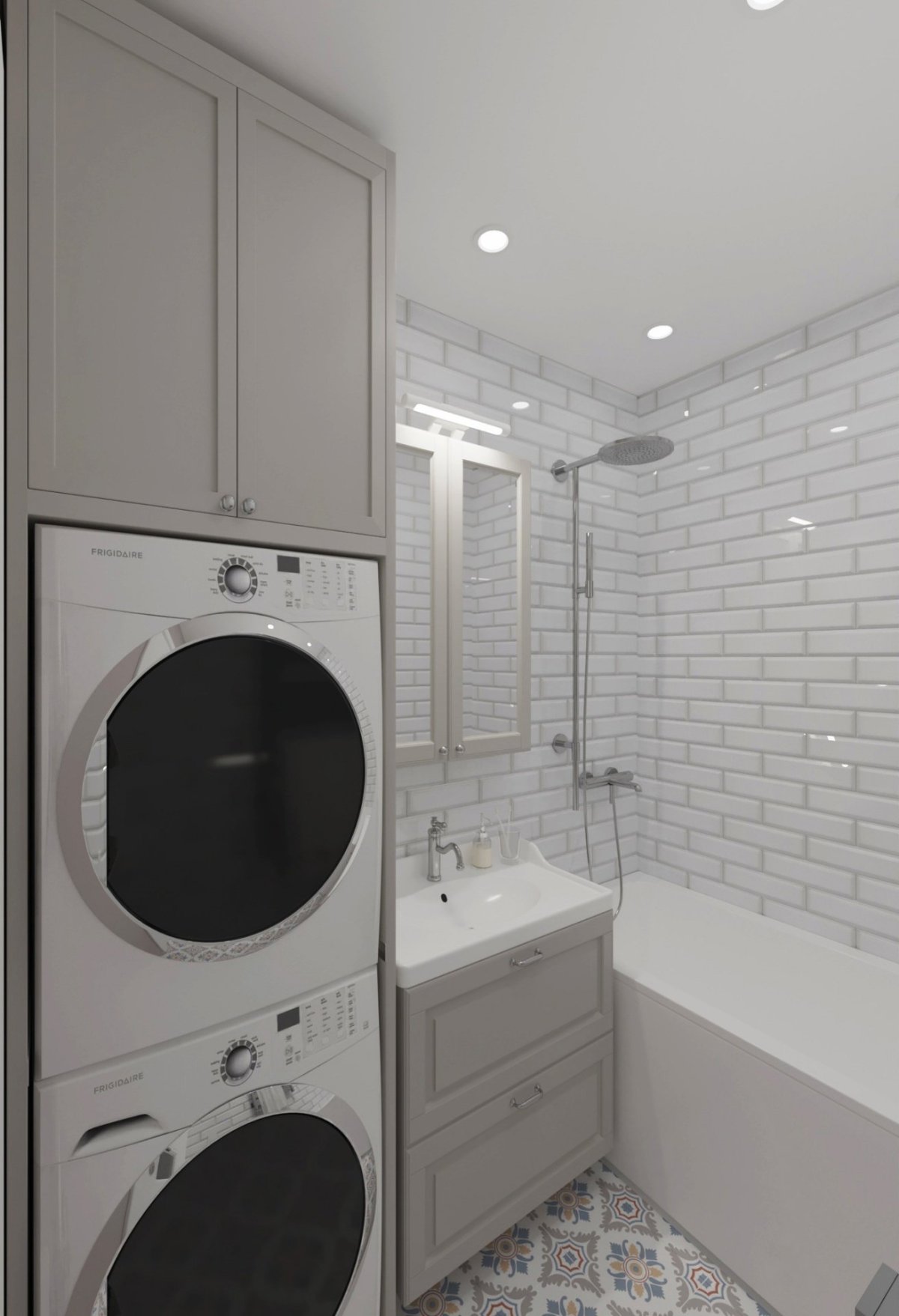 Ванна п44 стиралка и сушилка