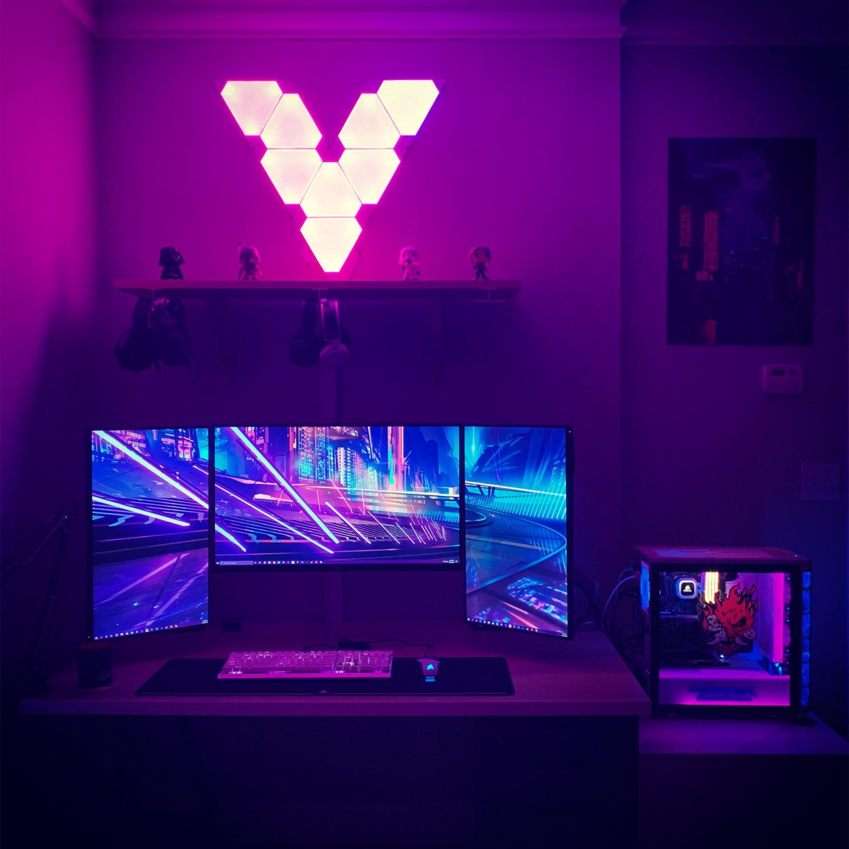 Комната в стиле киберпанк