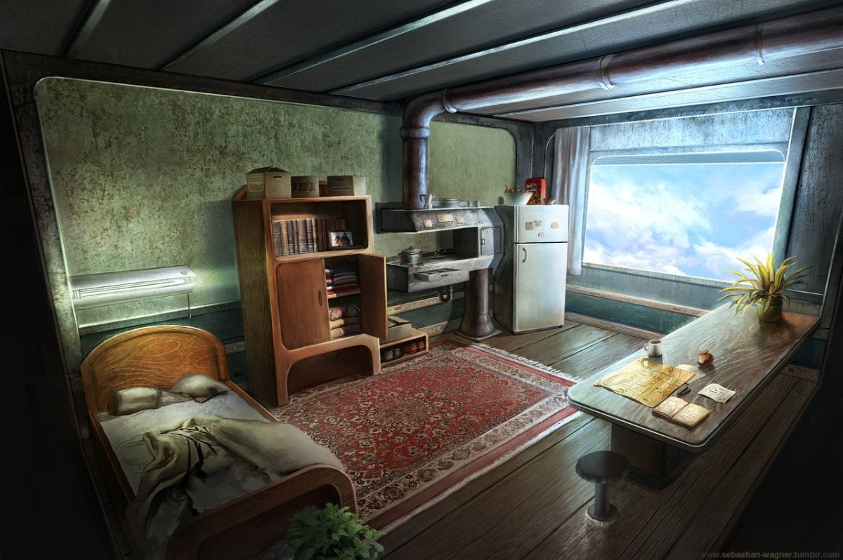 Комната в постапокалиптическом стиле