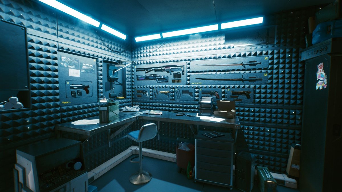 Cyberpunk 2077 комната