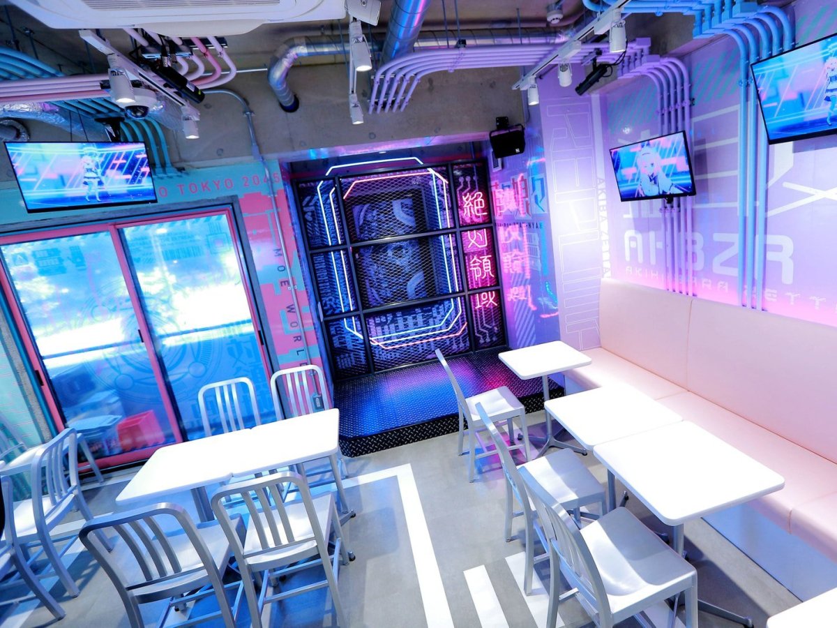 Киберпанк кафе Москва