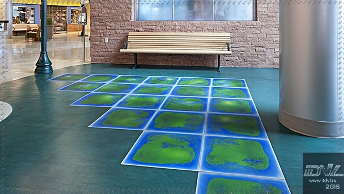 Живая плитка для пола