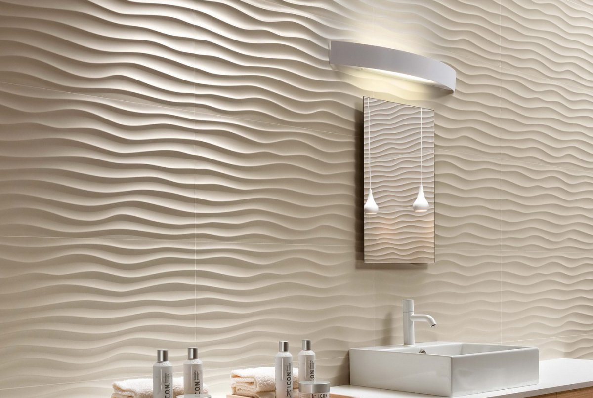 Плитка Atlas Concorde 3d Wall Design Dune White Matt