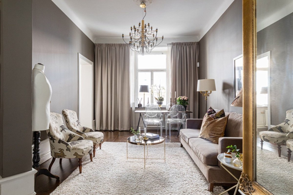 Обои цвета тауп в интерьере