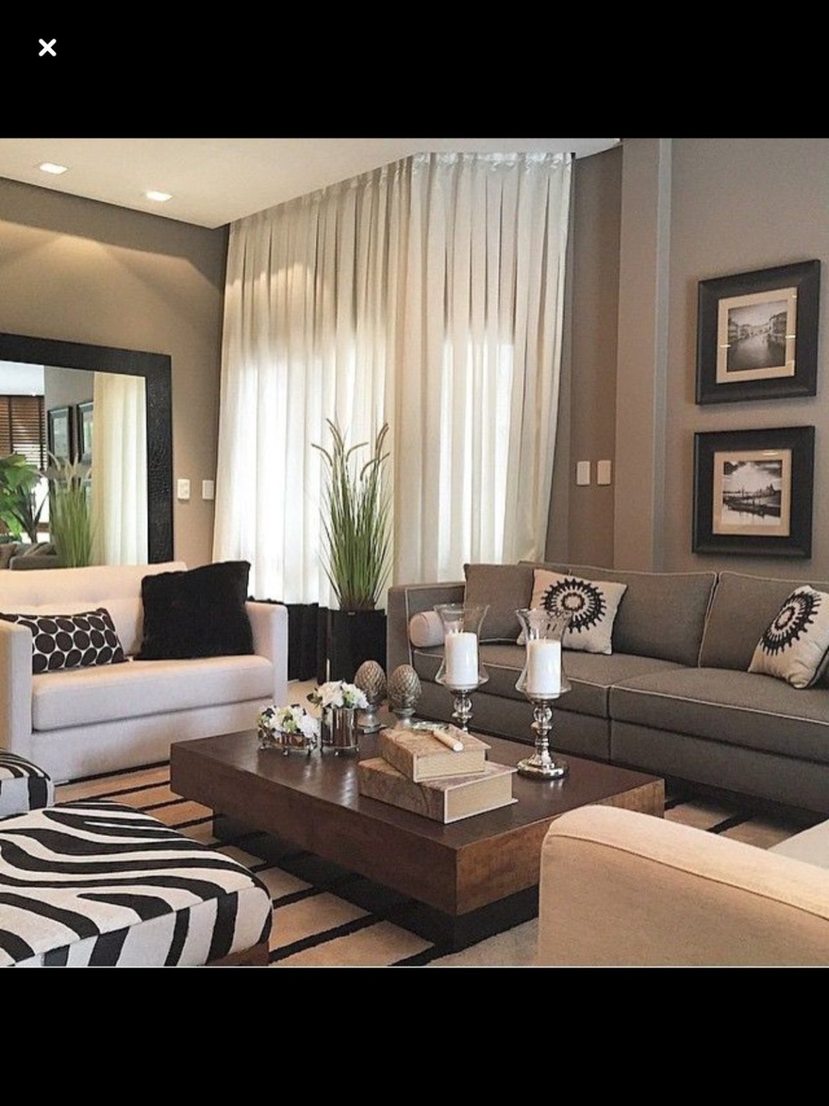 Цвет тауп в интерьере гостиной