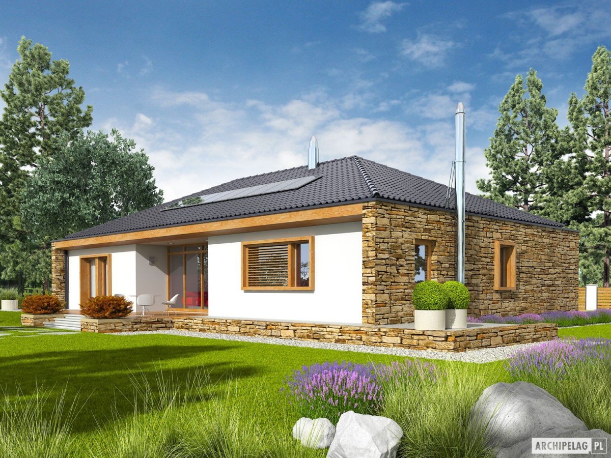 Кирпичный дом в скандинавском стиле