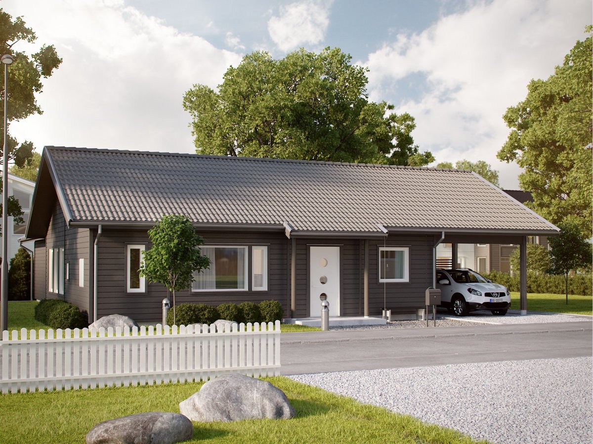 Дом Скандинавский стиль одноэ