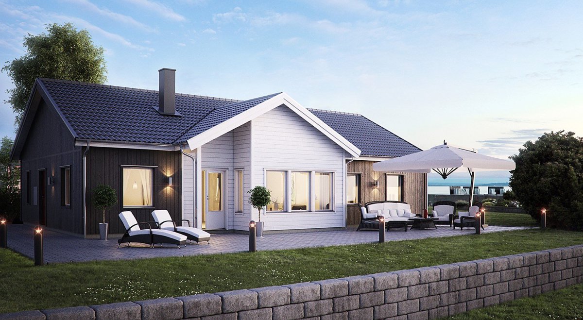 Дома в шведском стиле одноэтажные