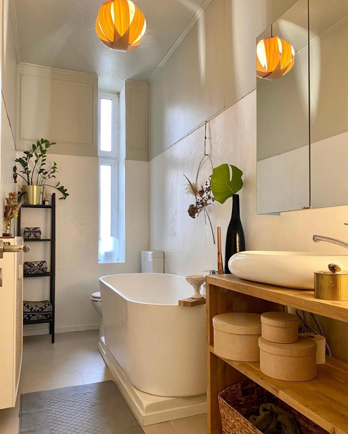 Ванная в стиле Japandi