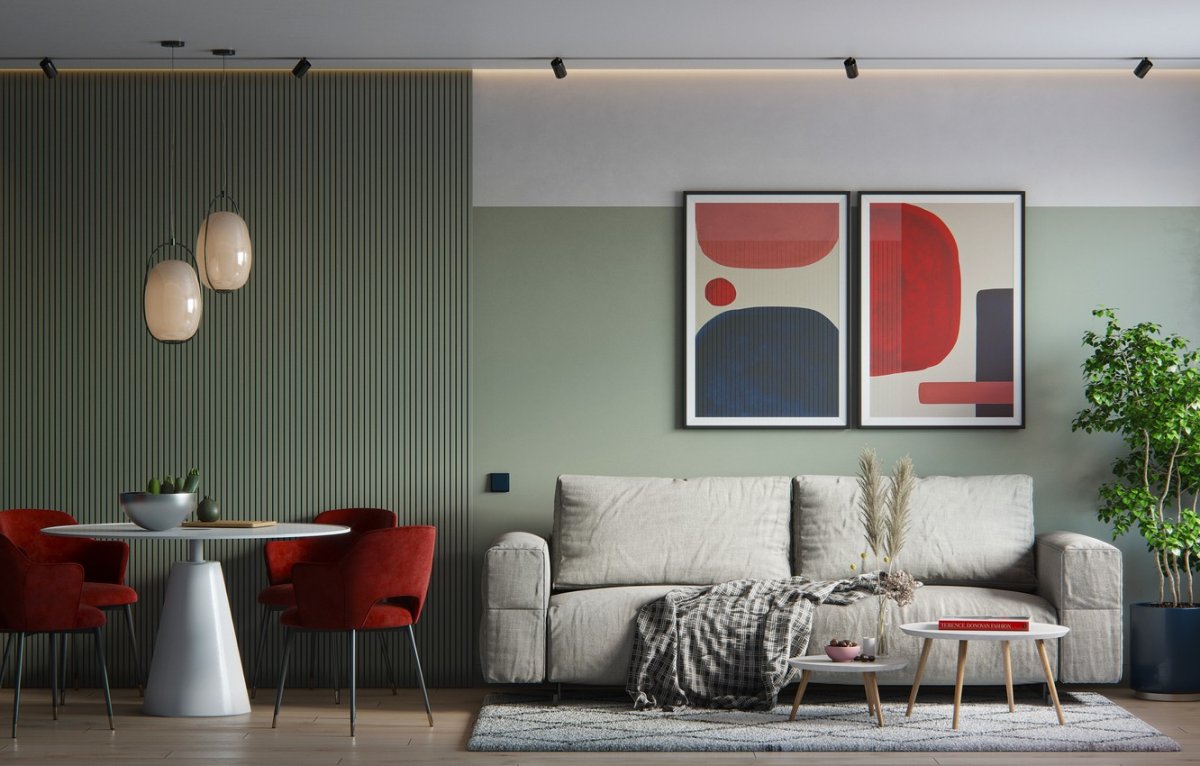 Современная живопись в интерьере в стиле Минимализм