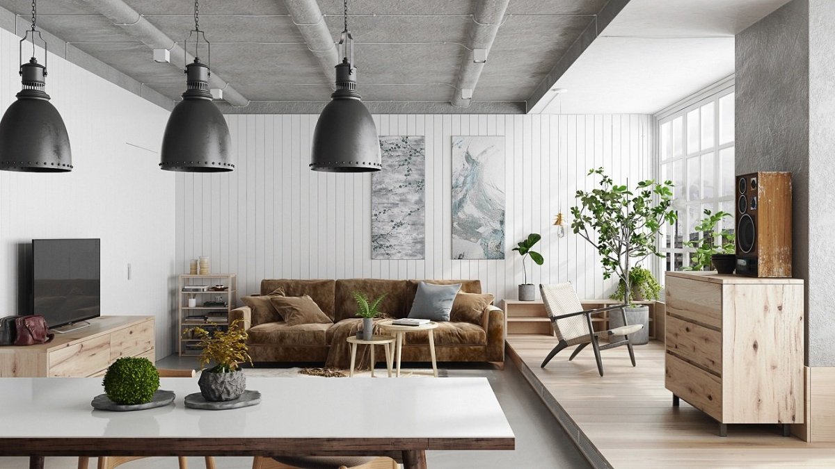 Японско Скандинавский стиль в интерьере