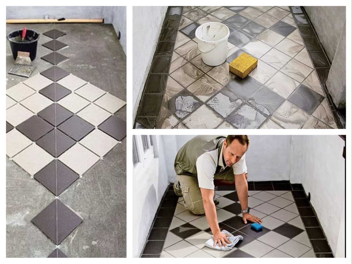 Укладка квадратной плитки