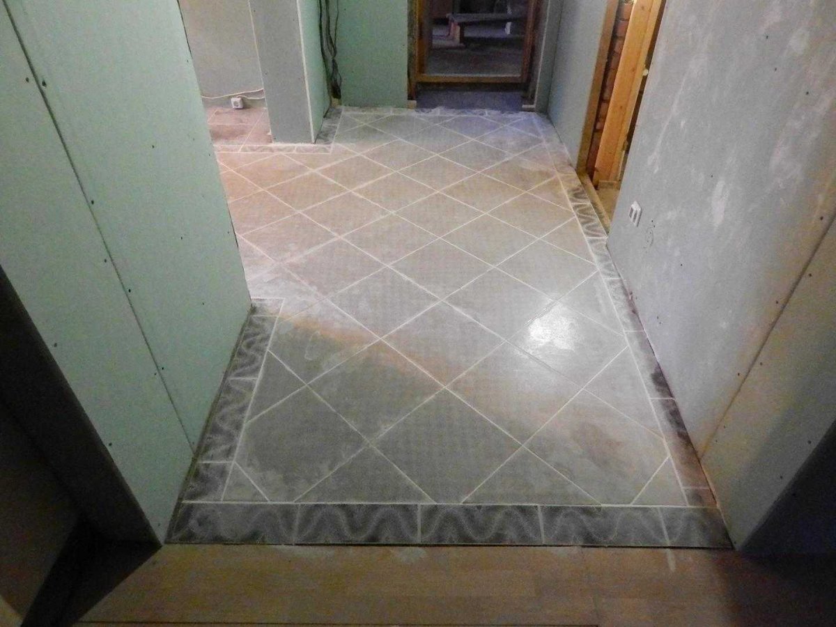 Плитка по диагонали