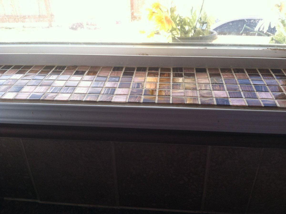 Плитка мозаика на подоконник