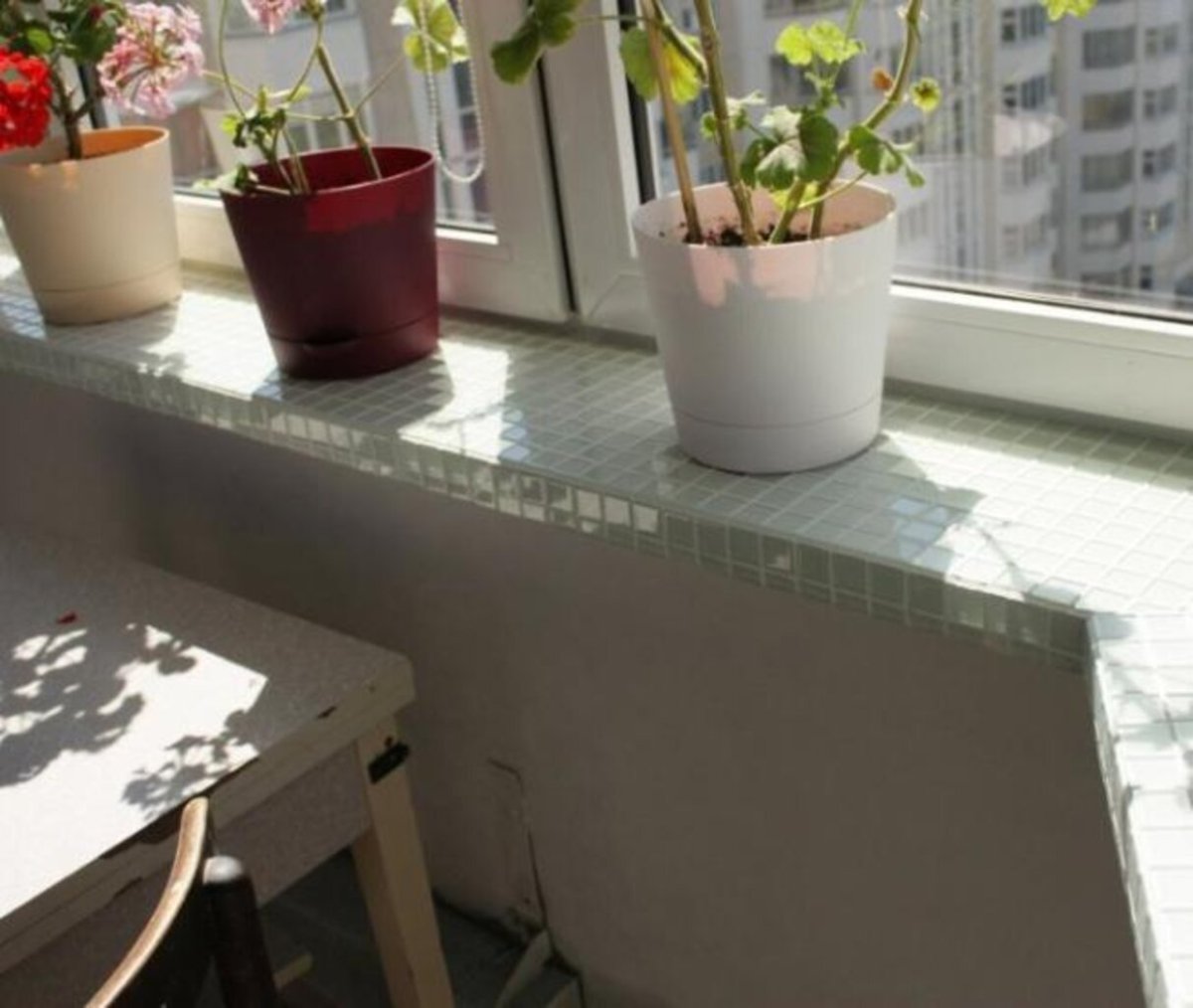 Плитка мозаика на подоконник