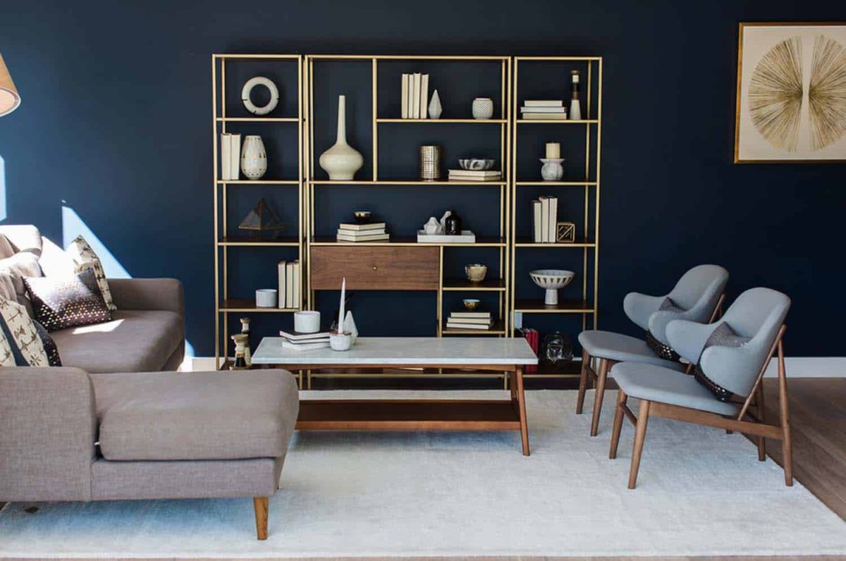 Кабинет в стиле МИД сенчури