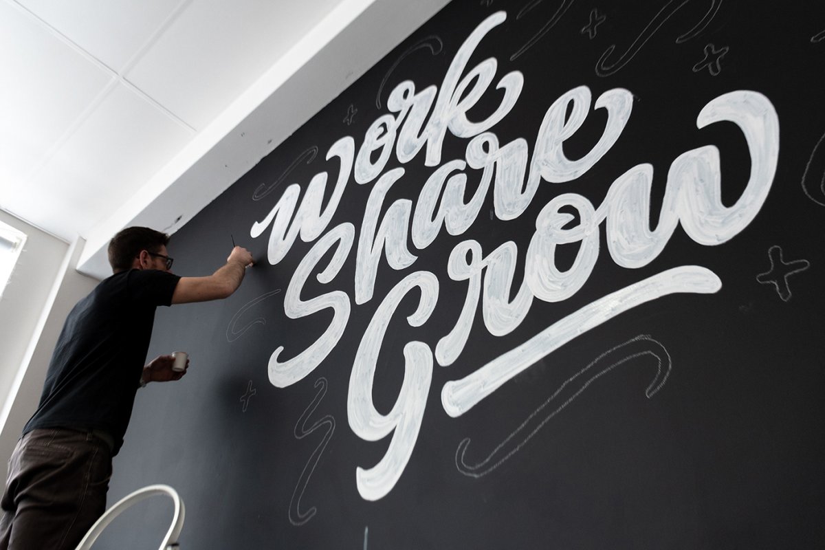 Каллиграфия в интерьере