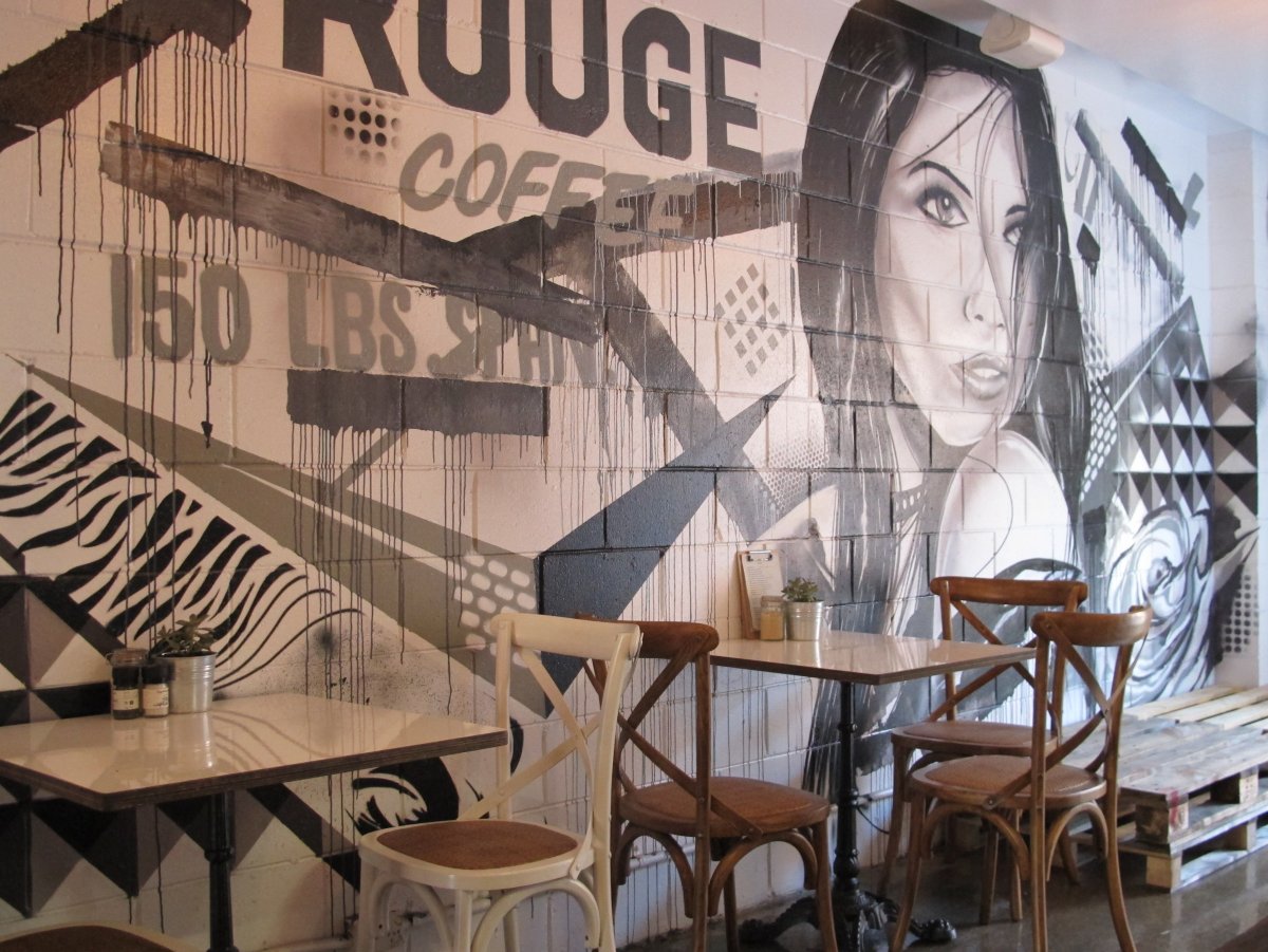 Роспись стен в кофейне