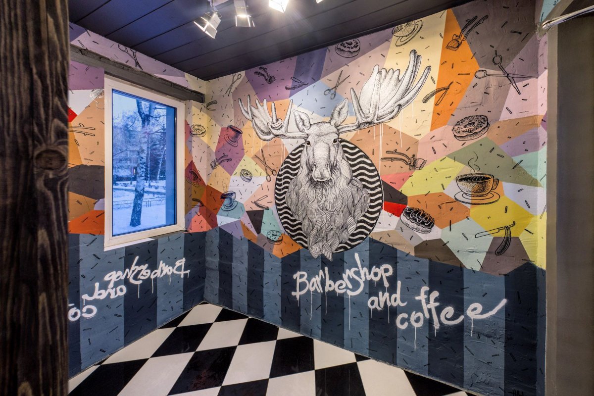 Роспись стен в стиле лофт