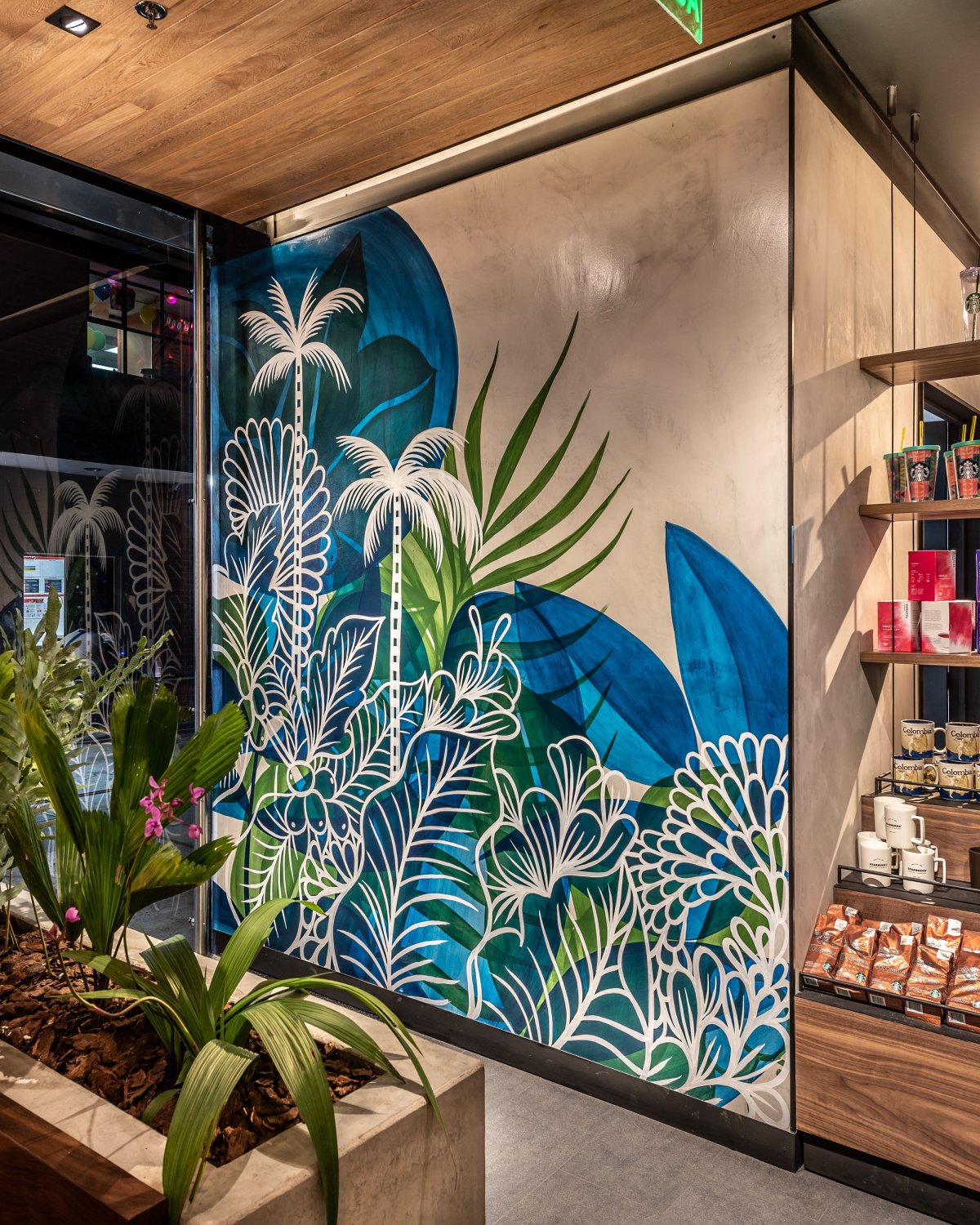 Дизайн стен эмалью