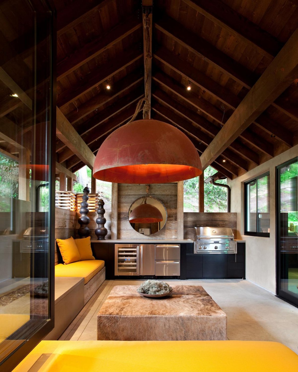 Современный домик для барбекю