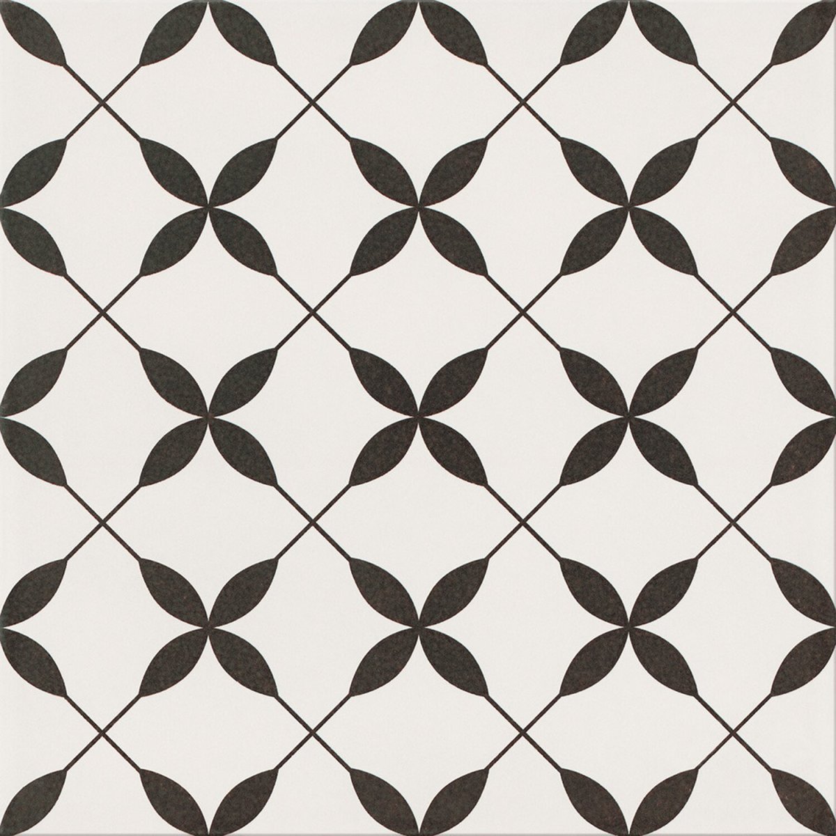 Плитка керамогранит пэчворк Clover Black Опочно 30х30