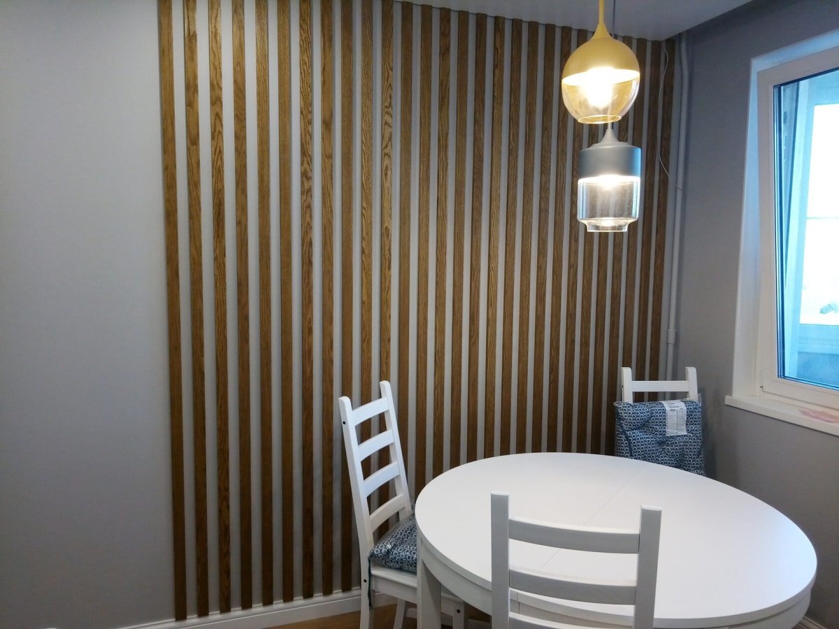 Деревянные реечные ламели Bleek