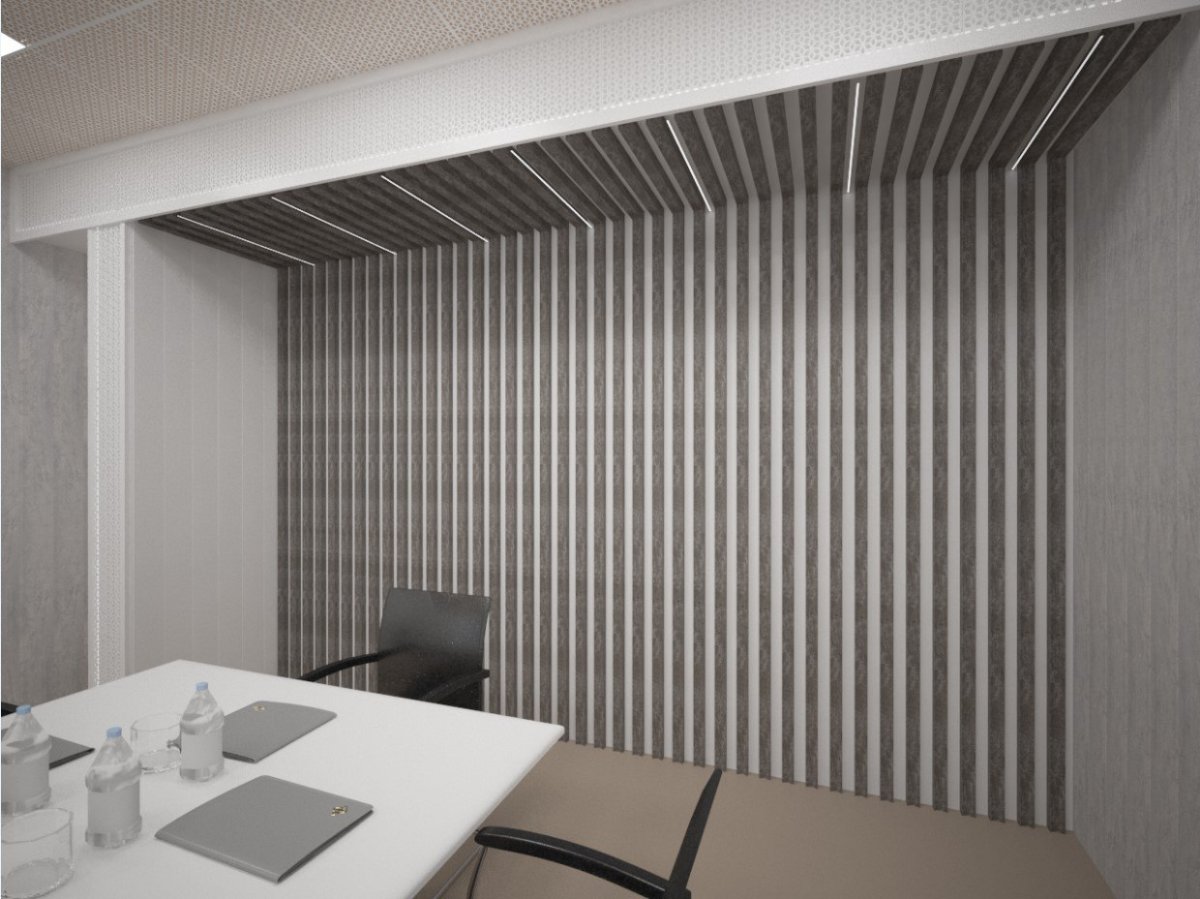 Интерьерная рейка МДФ Stella Милана Black Edition 20*30*2700 (уп.8 шт.)