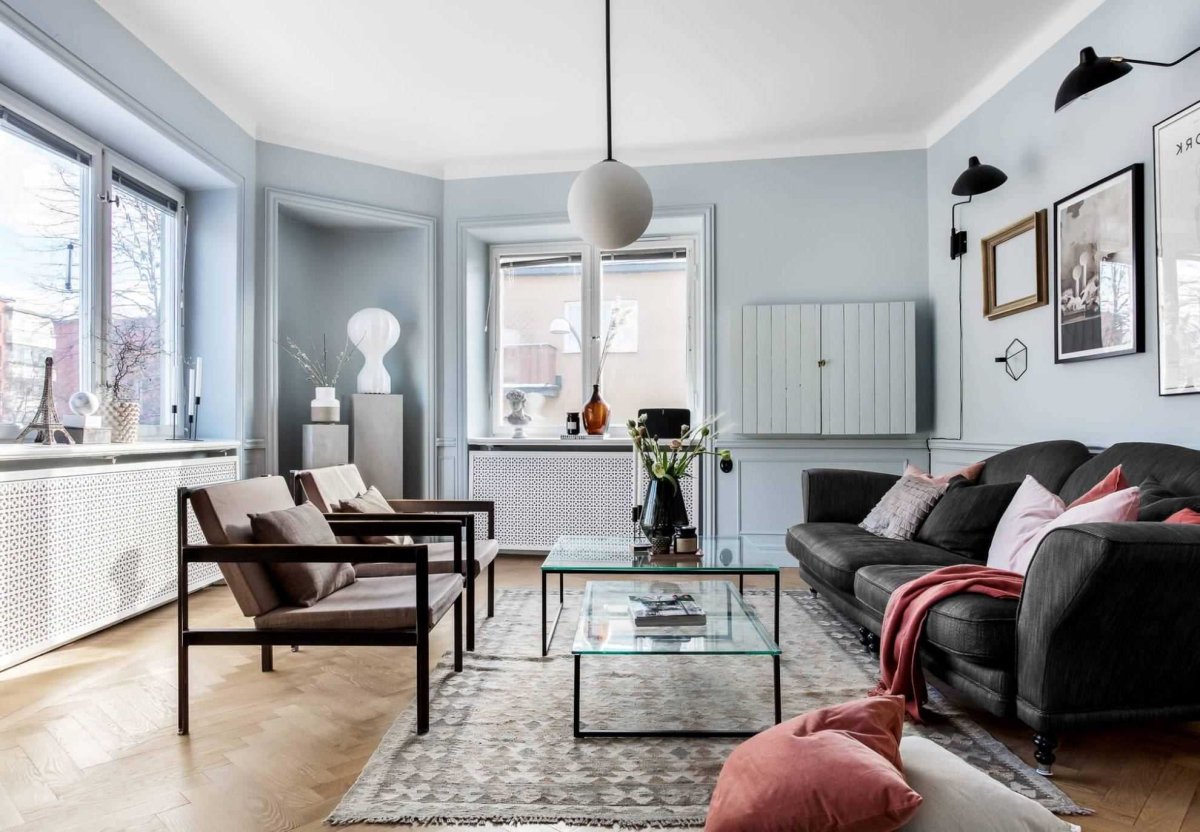 Модные цвета стен в интерьере