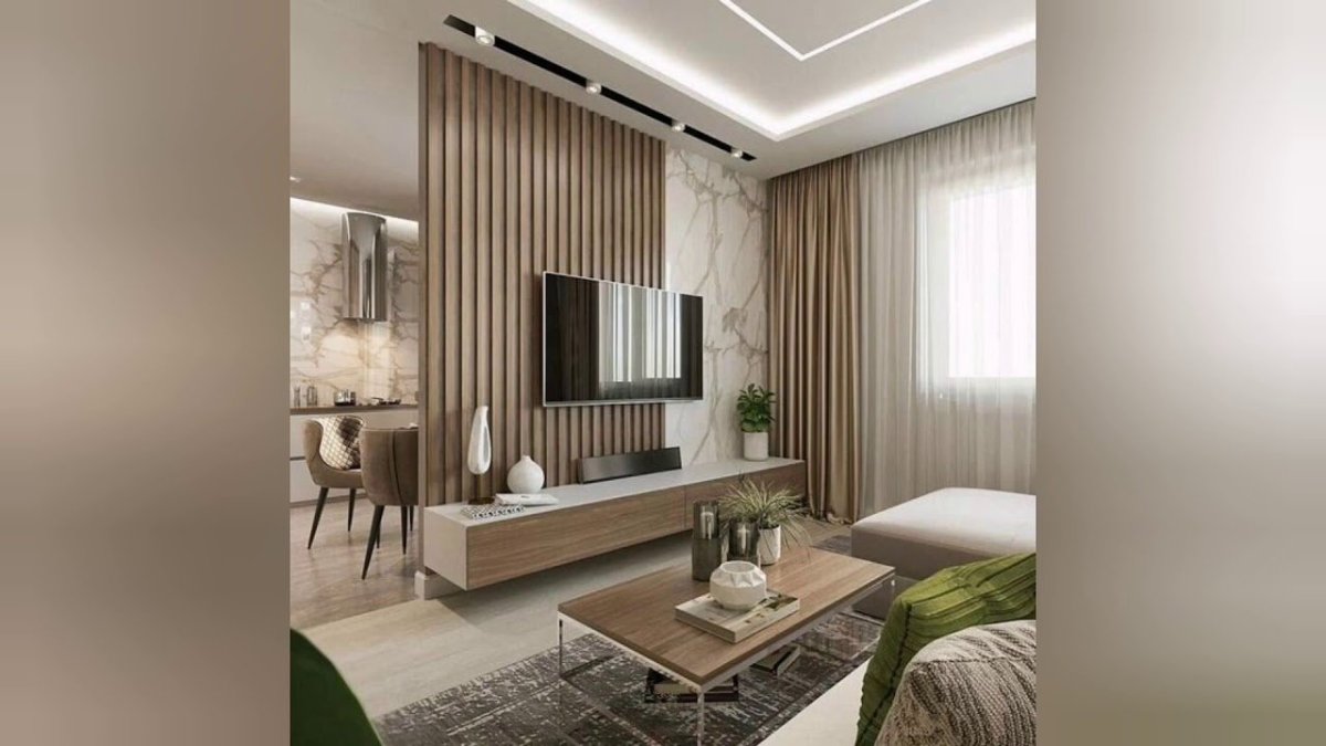 Небольшая гостиная в современном стиле