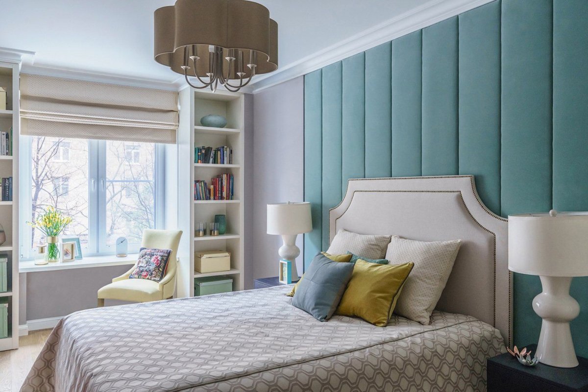 Мягкие стеновые панели для спальни подростка