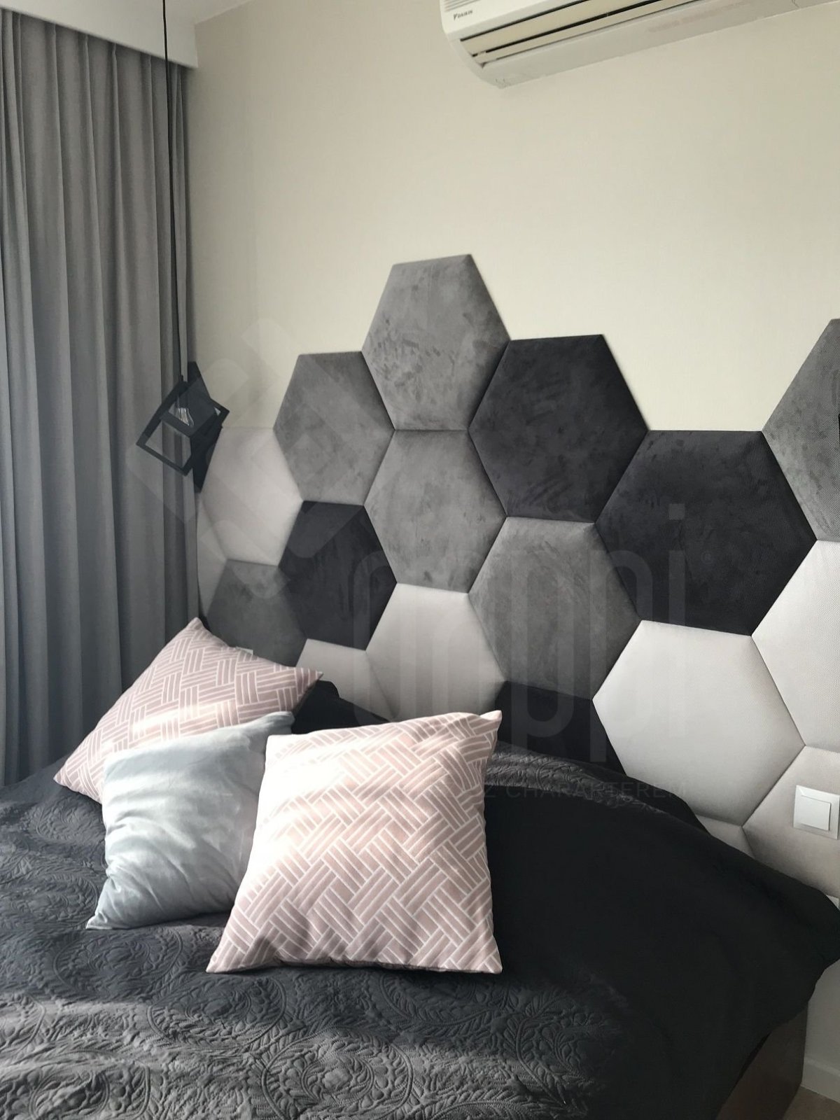 Мягкая стена с шестиугольниками