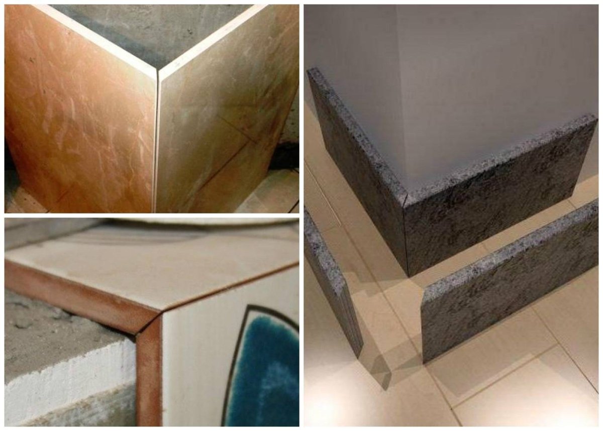 Внешний уголок кафель запил 45