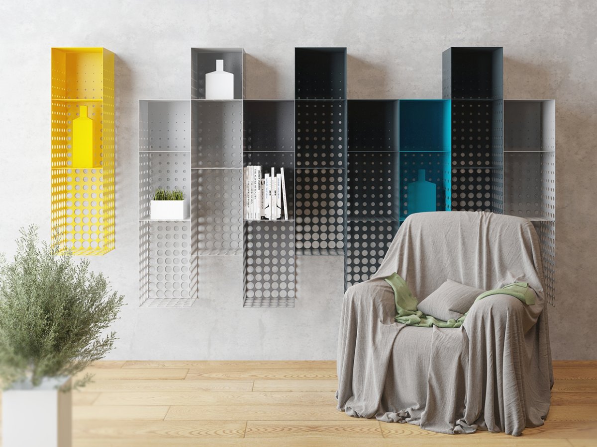 Металлические листы в интерьере