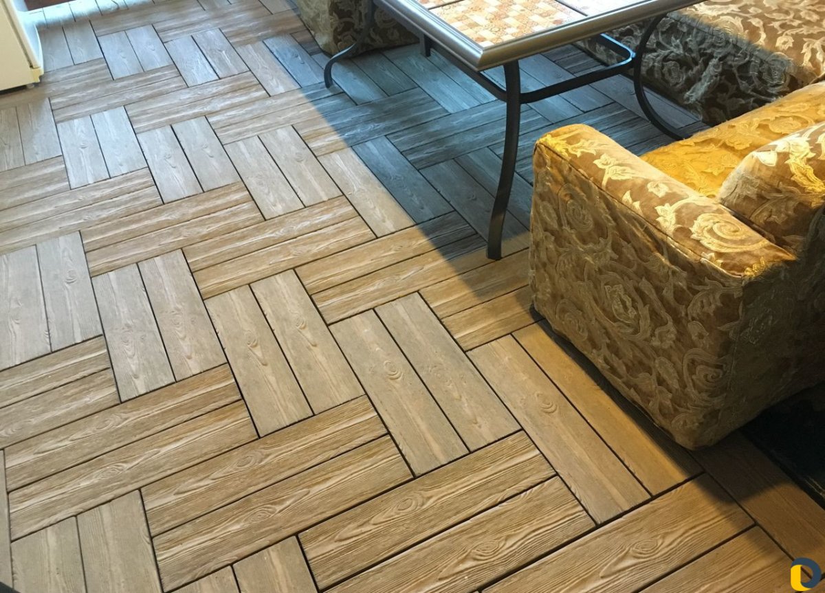 Тротуарная плитка палубная доска