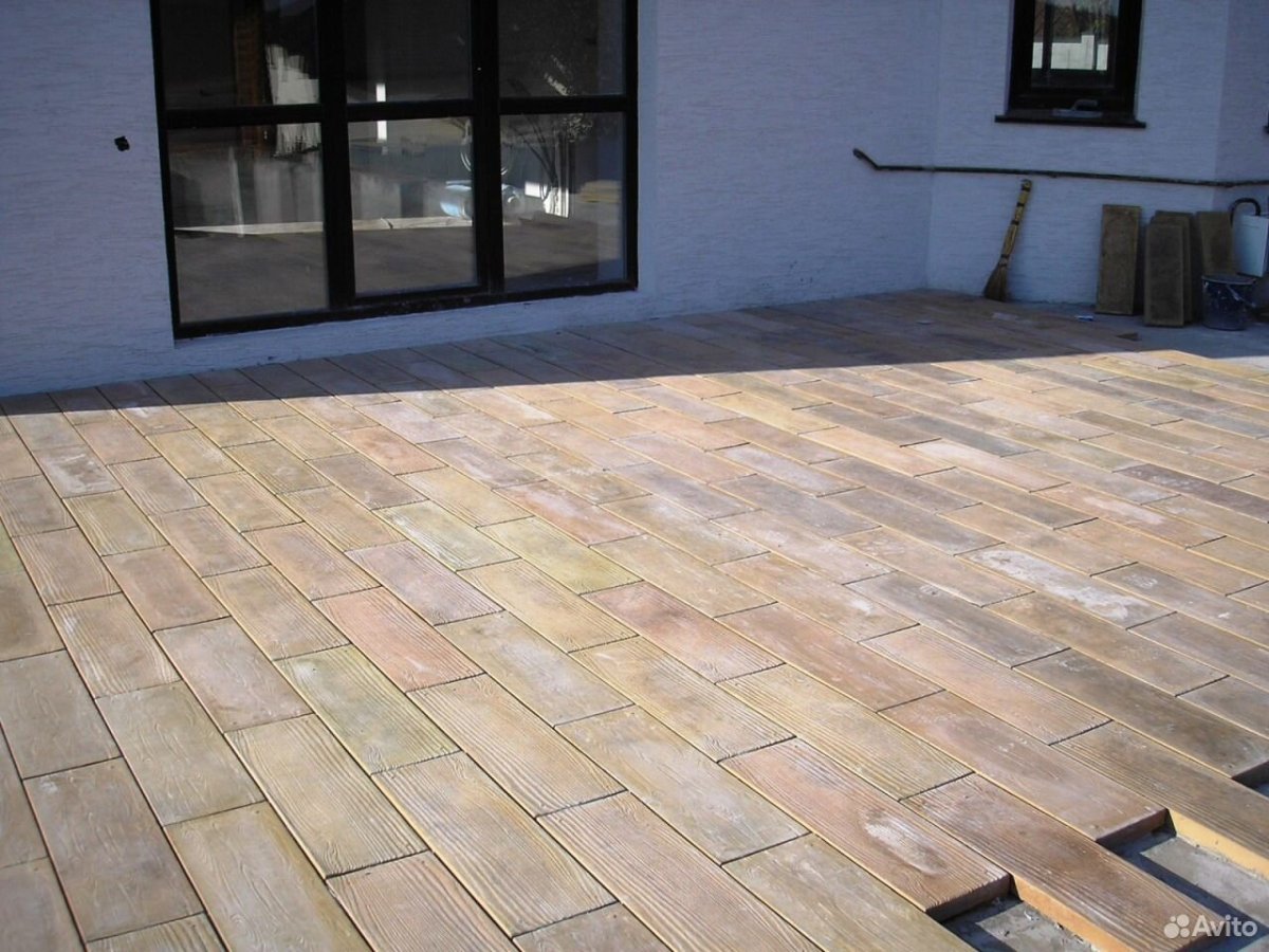 Плитка Корабельная доска в Янтарном цвете