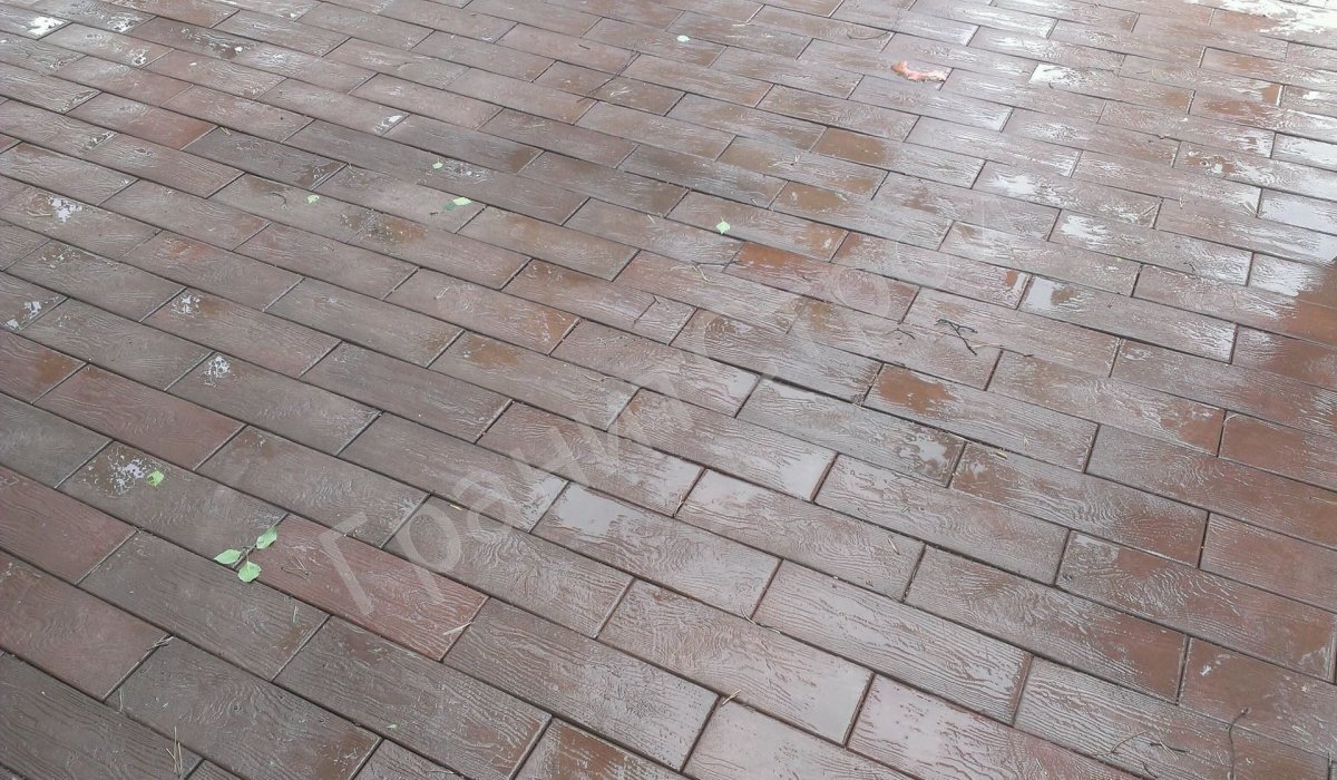 Тротуарная плитка дощечки укладка