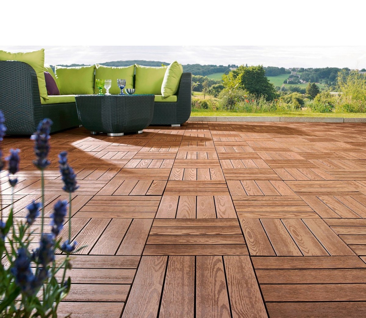 Покрытие модульное садовое Акация 30х30 см