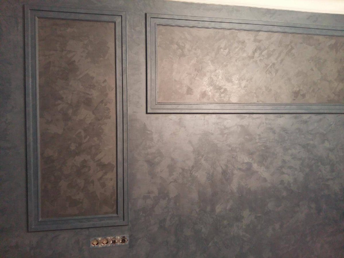 Штукатурка под шелк в интерьере