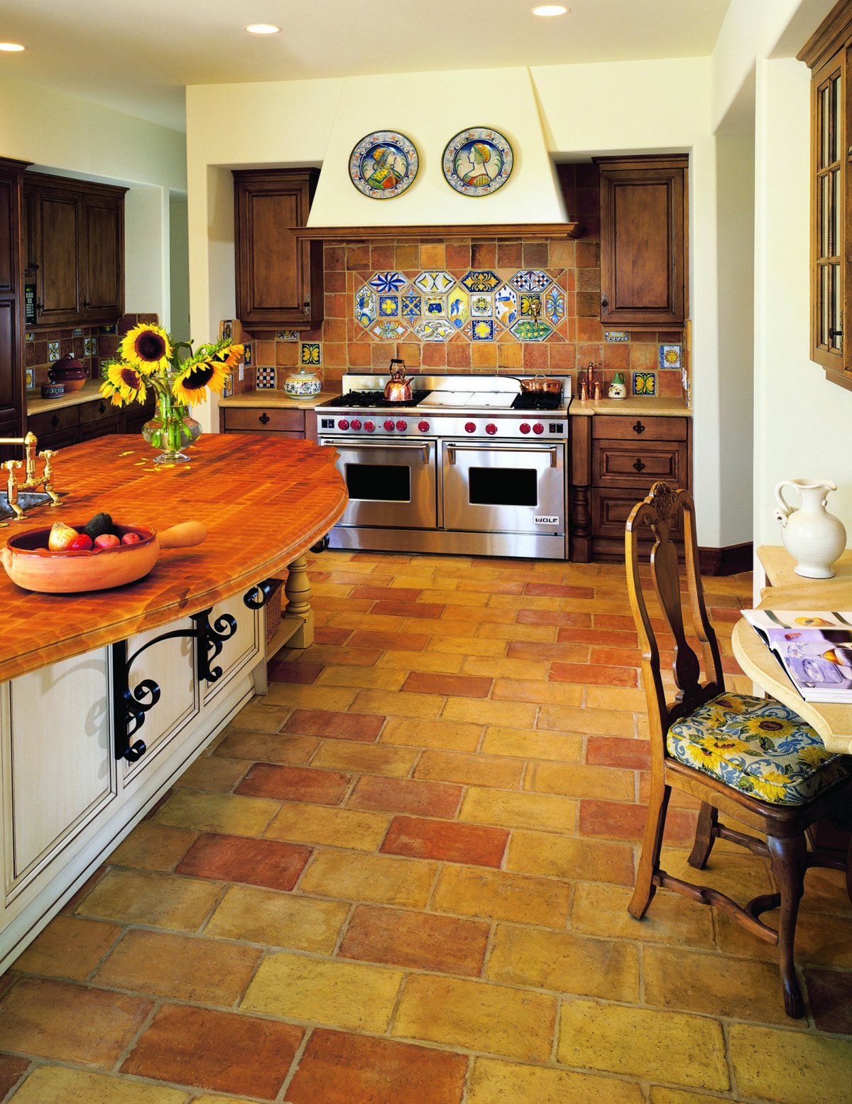 Терракотовая плитка для кухни
