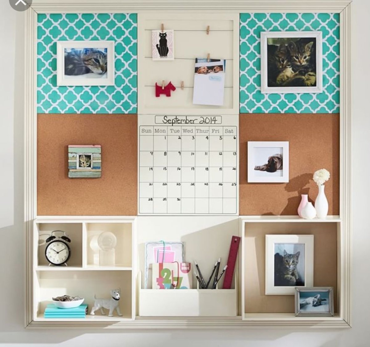 Комната с доской для заметок