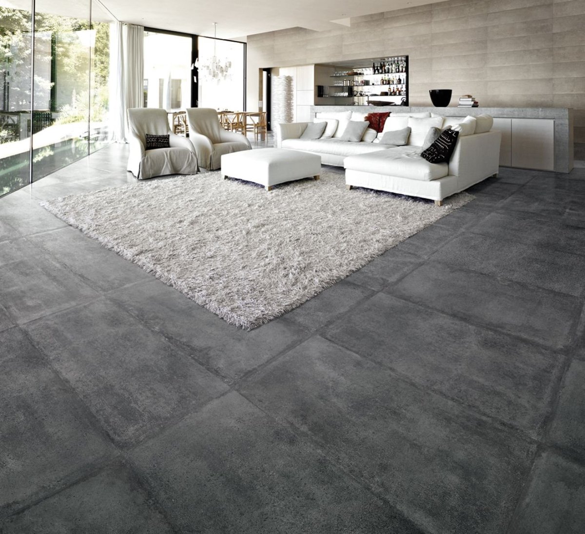 Плитка напольная бетонная