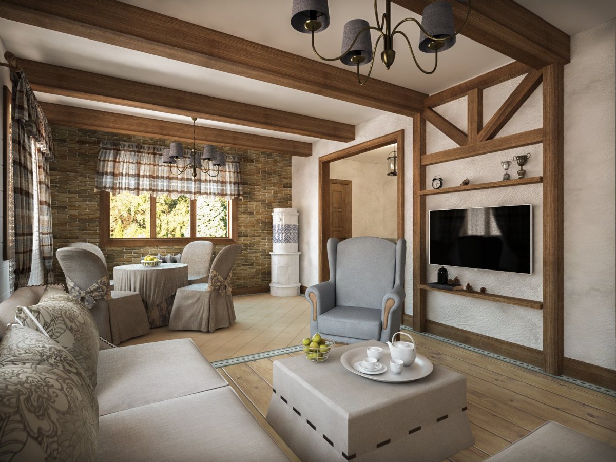 Баварский стиль фахверк интерьер