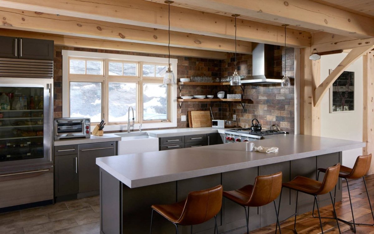 Кухня в стиле фахверк