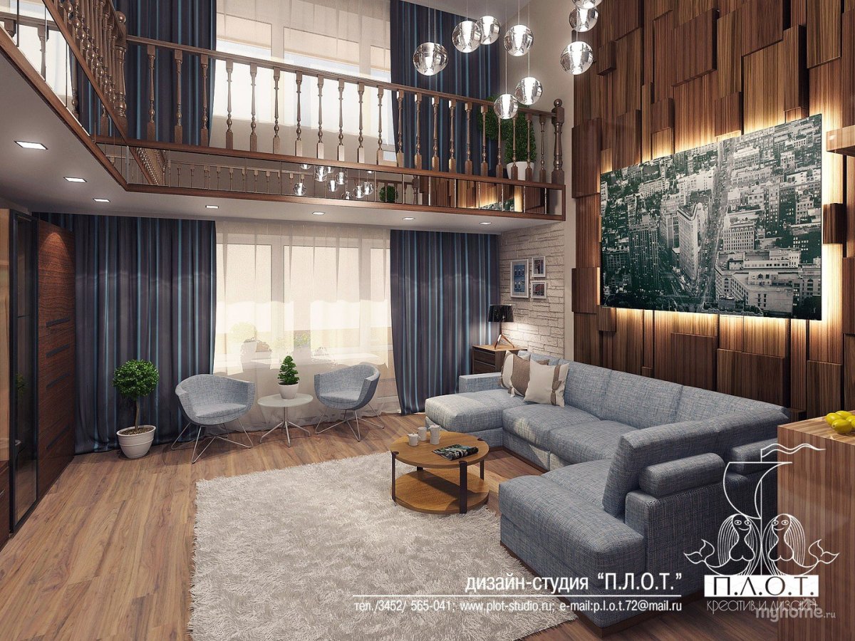 Студия со вторым светом