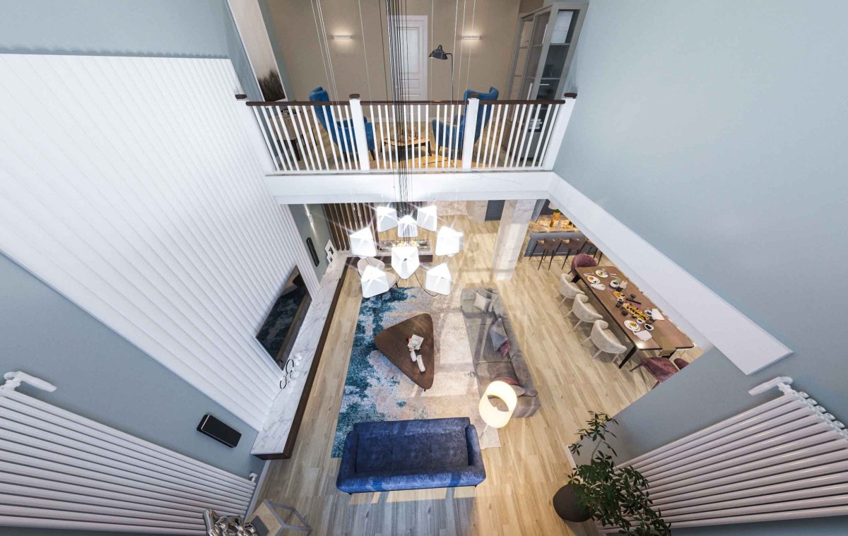 Перегородка со вторым светом