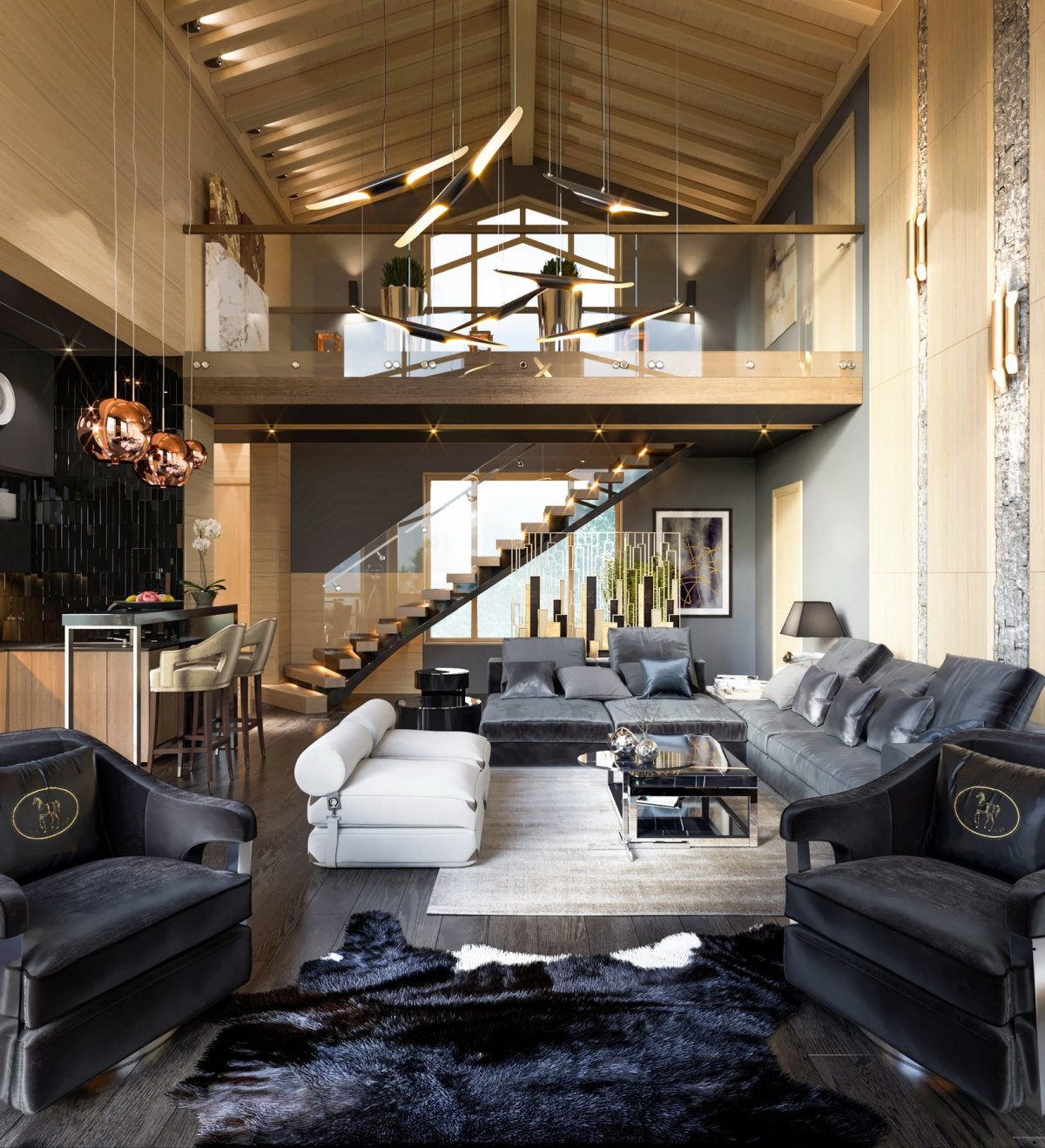 Интерьер со вторым светом