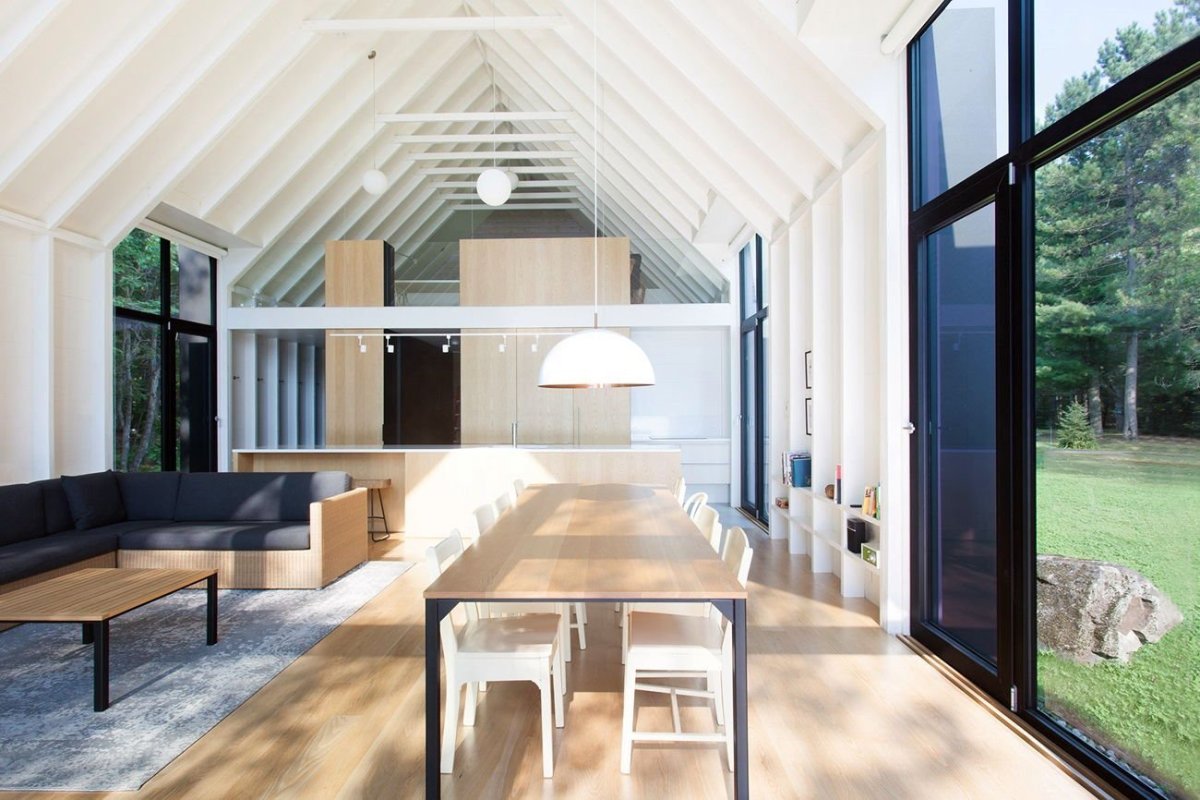 Скандинавский барнхаус интерьер